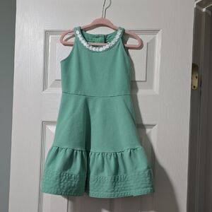 Janie and Jack Green Sleeveless Dress